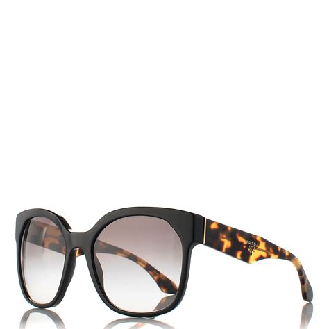 prada black tortoise sunglasses